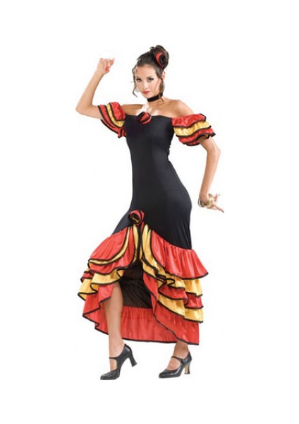 Ispanyol Yetişkin Bayan Kostümü