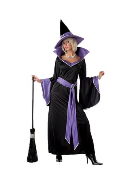 Yetişkin Bayan Cadı Kostümü