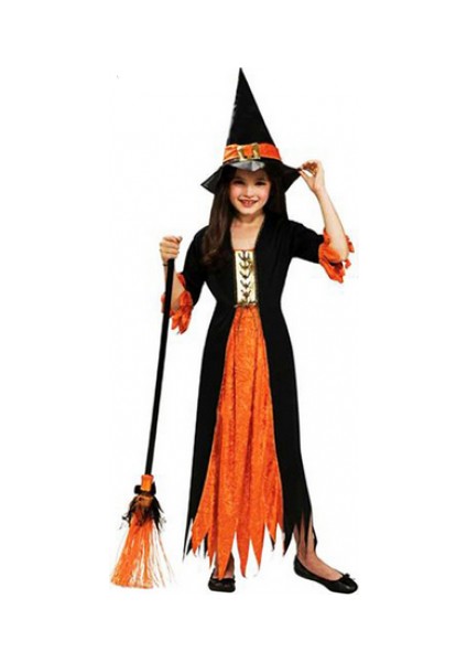 Halloween Cadı Kostümü Çocuk