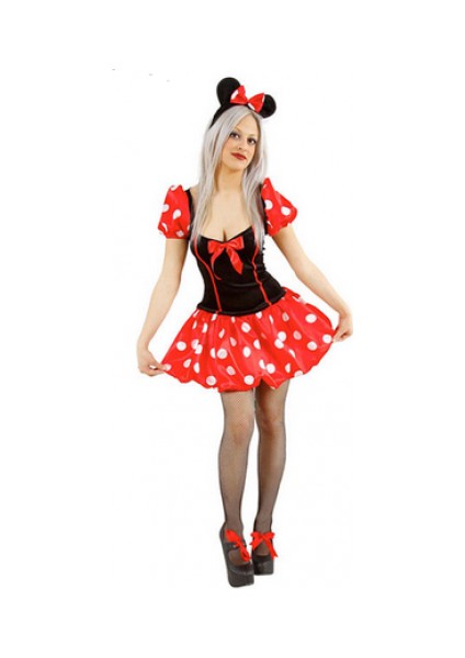 Yetişkin Minnie Mouse Kostümü