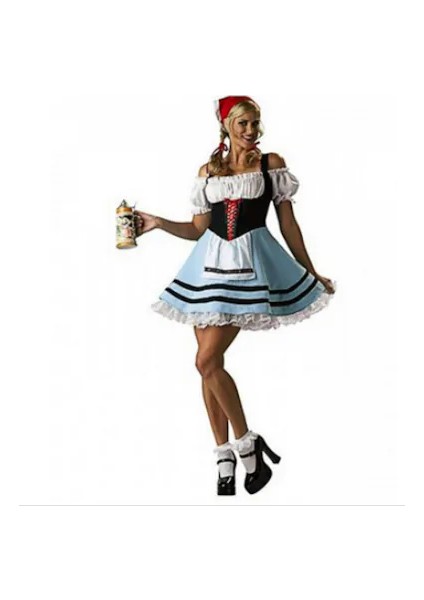 Oktoberfest Alman Yetişkin Bayan Kostümü