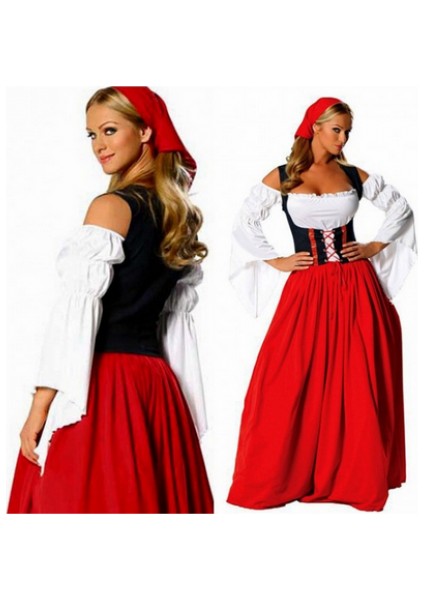 Bayerische Yetişkin Bayan Alman Kıyafeti Köylü Alman