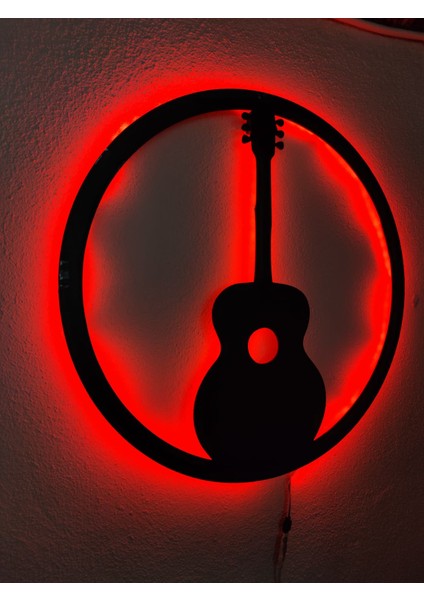 Gitar LED Işıklı Tablo