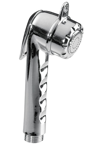 Shower Head, Abs, Long, 1/2" Thread, Chrome