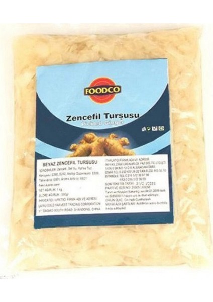 Beyaz Zencefil Turşusu 1.5 kg