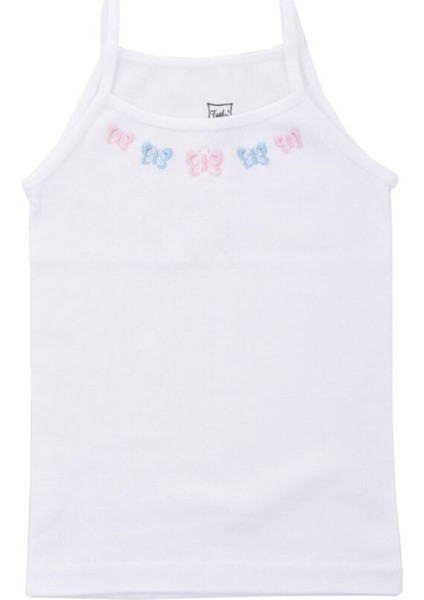 0165 Kız Ip Askılı İşlemeli Atlet 12 Adet fiyatları