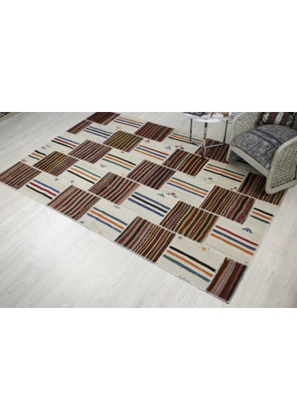 Patchwork El Dokuma Antik Anadolu Kilim Egypt