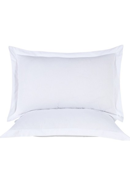 2li Beyaz Poplin Oxford Yastık Kılıfı 50X70 cm