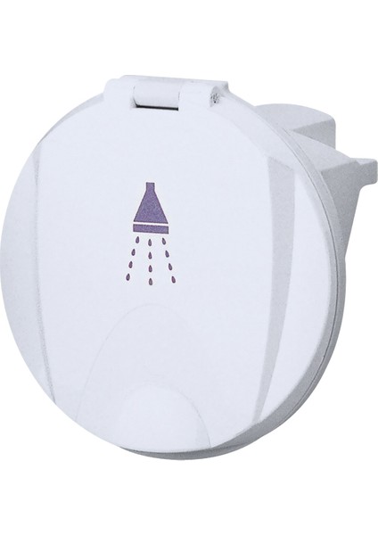 Case W/white Shower Spray, 3m Hose, W/lid, White