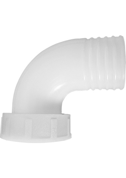 Thru-Hull 2" Elbow 90º Fem Conn. F/hose Ø50MM, White