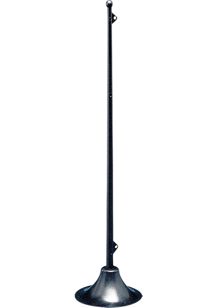 Rubber Base F/flag Staff W/suction Cap, Ø92MM, Black