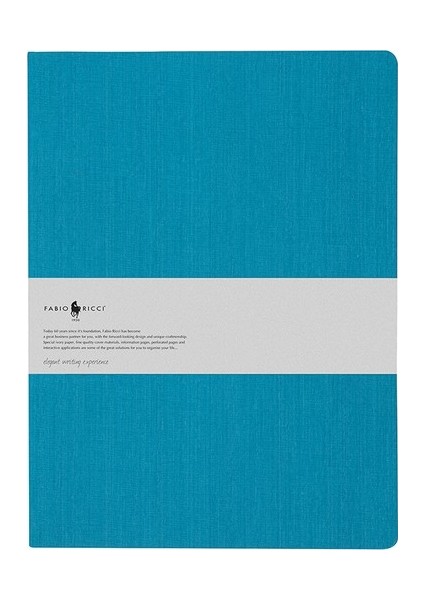 Lepidus Çizgisiz Defter 19 x 25 cm Turkuaz