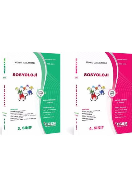 Sosyoloji 3 ve 4. Sınıf 6 ile 8. Yarıyıl Konu Anlatımlı Çözümlü Soru Bankası Bahar
