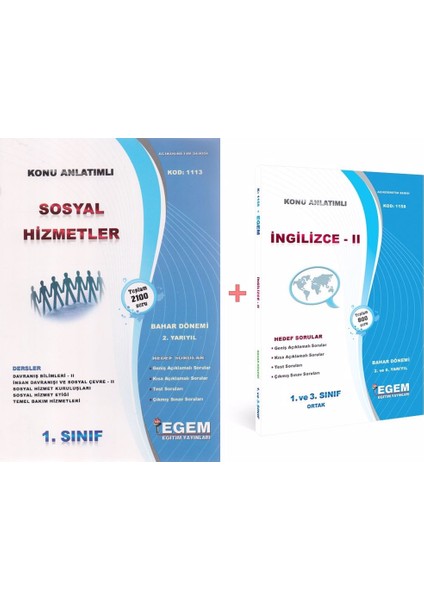 Sosyal Hizmetler 1. Sınıf 2. Yarıyıl Konu Anlatımlı Çözümlü Soru Bankası Tüm Dersler Bahar