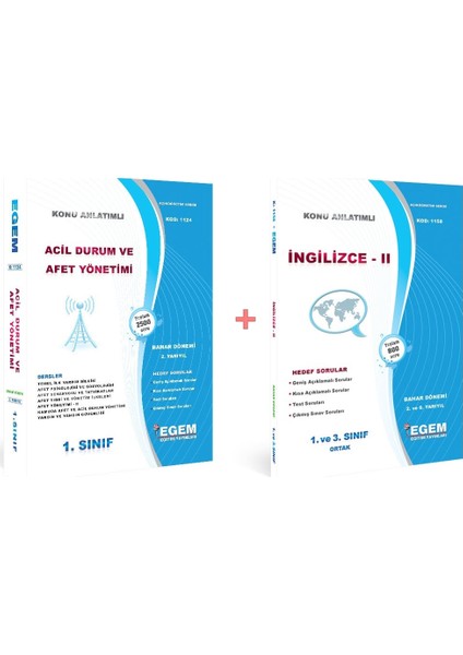 AÖF Acil Durum ve Afet Yönetimi 1. Sınıf 2. Dönem Tüm Dersler Bahar