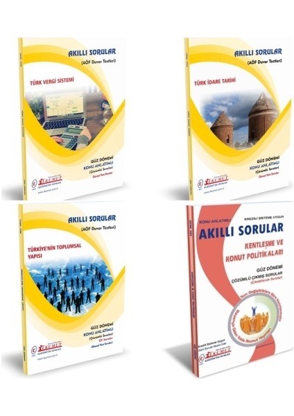 AÖF Kamu Yönetimi 4. Sınıf 7. Dönem Modüller Set (Güz)