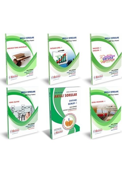 AÖF Siyaset Bilimi ve Kamu Yönetimi 1. Sınıf 1. Dönem Tüm Dersler Modül Set (Güz)