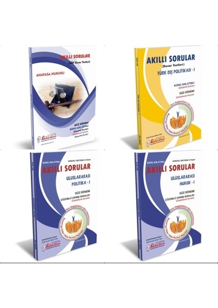 AÖF Uluslararası İlişkiler 2. Sınıf 3. Dönem Modüller Set (Güz)