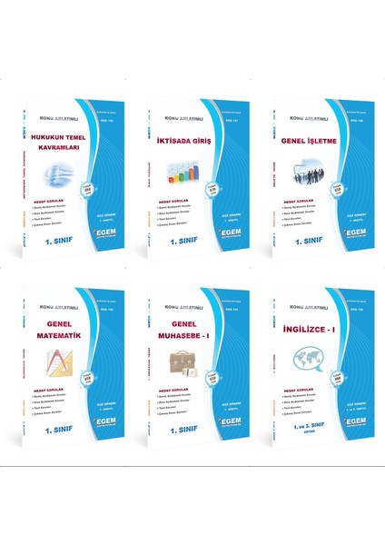 AÖF Maliye 1. Sınıf 1. Dönem Modüller Set (Güz)