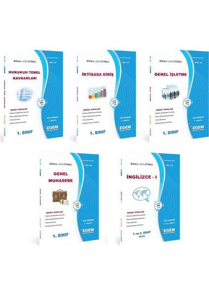 AÖF Menkul Kıymetler ve Sermaye Piyasası 1. Sınıf 1. Dönem Modüller Set (Güz)