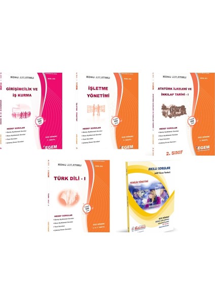 AÖF İşletme Yönetimi 2. Sınıf 3. Dönem Modüller Set (Güz)
