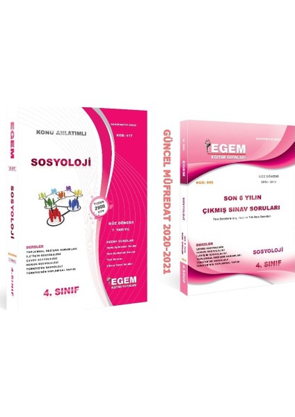 AÖF Sosyoloji 4. Sınıf 7. Dönem (Güz)