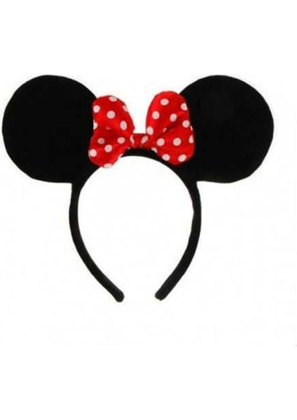 Kulaklı Fiyonklu Minnie Mouse Parti Tacı
