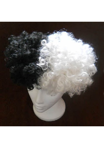 Bonus Peruk Beyaz Siyah Renk