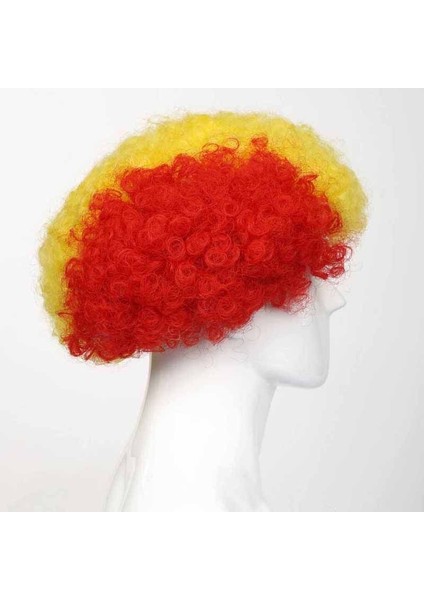 Bonus Peruk Kırmızı Sarı Renk