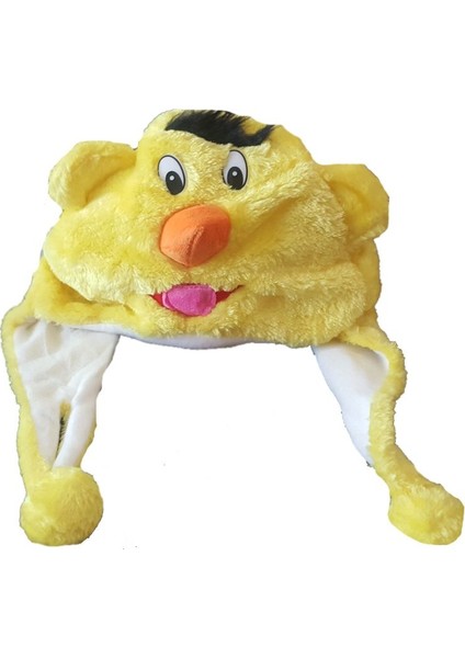 Sarı Renk Susam Sokağı Bert Büdü Şapkası Başlığı Peluş