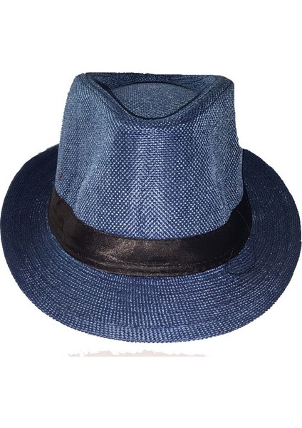 Lacivert Renk Kumaş Çocuk Fötr Parti Şapkası 4/5 Yaş