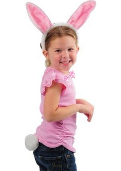 Tavşan Kostüm Seti Pembe Renkli