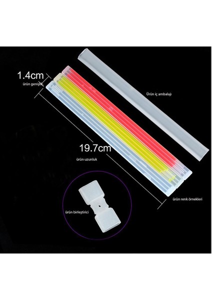 Geniş Baskı Yapılabilir Neonlu Glow Stick Bileklik Kırmızı Renk fiyatları