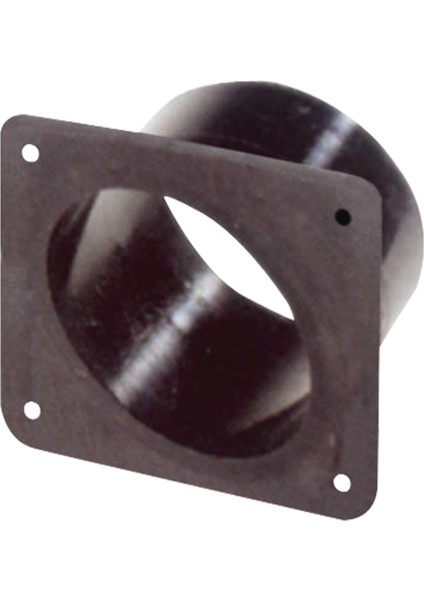 Ventilator Connector, Pvc, Straight, Ø65/75MM, Black