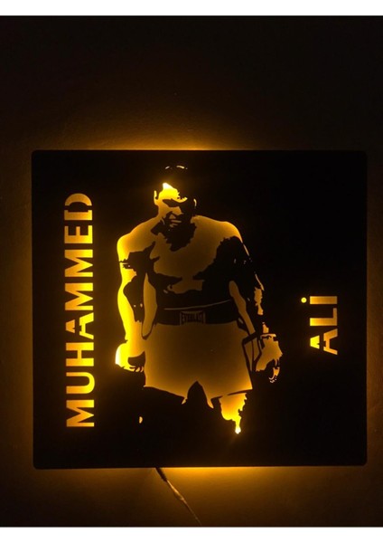 Muhammed Ali LED Işıklı Tablo