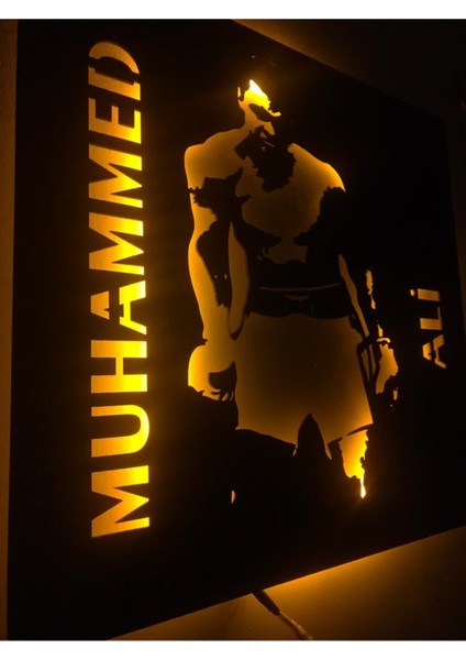Muhammed Ali LED Işıklı Tablo