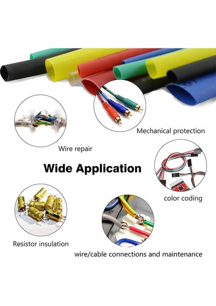 Polyolefin Shrink 2:1 Daralan Makaron Kablo Yalıtım 530 Lu Kutuda modelleri