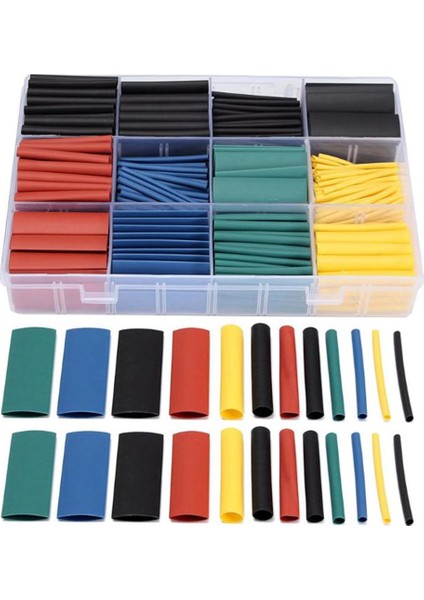 Polyolefin Shrink 2:1 Daralan Makaron Kablo Yalıtım 530 Lu Kutuda indirimleri