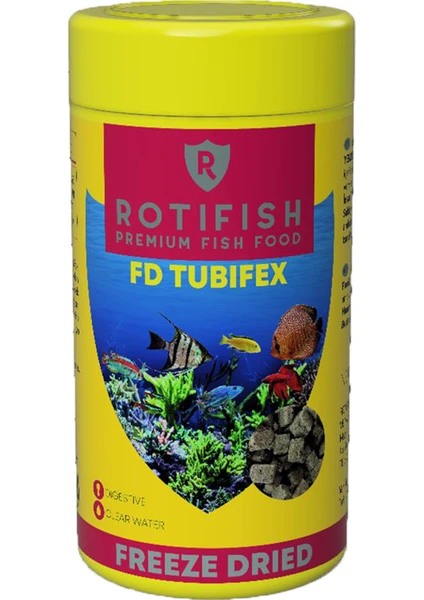 Fd Tubifex 100 ml 7 Gr. 12'li Balık Yemi