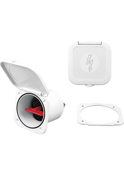 Case W/battery Switch 250A, W/watertight Lid, Cream