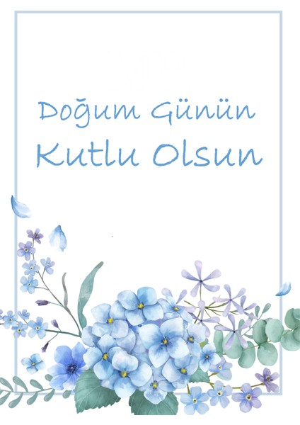 Doğum Günü Tebrik Kartı Happy Birthday