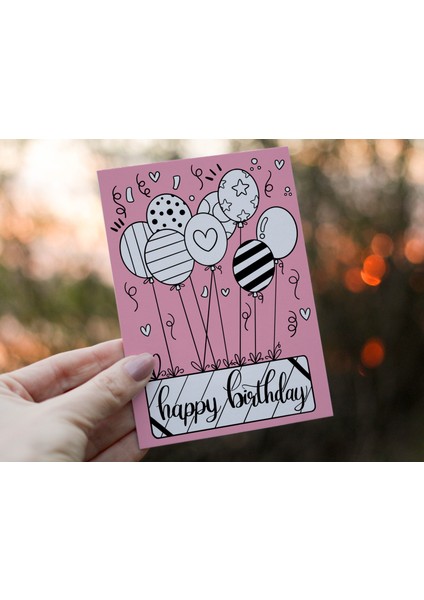 Doğum Günü Tebrik Kartı Happy Birthday