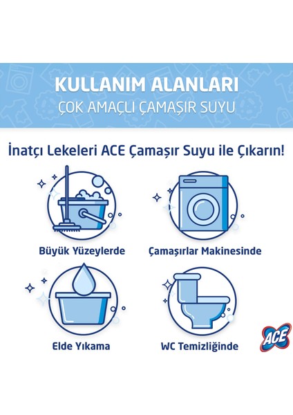 çamaşır Suyu Normal 17,2 kg (4,3 kg x 4)