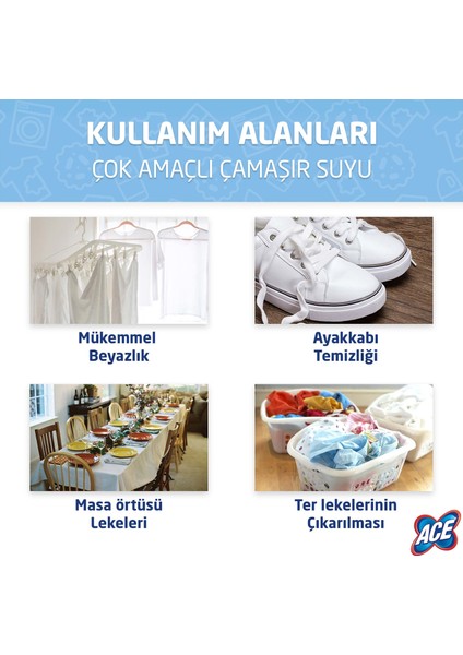 çamaşır Suyu Normal 17,2 kg (4,3 kg x 4)