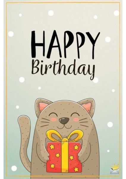 Doğum Günü Tebrik Kartı Happy Birthday