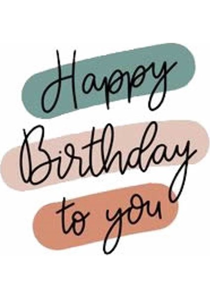 Doğum Günü Tebrik Kartı Happy Birthday