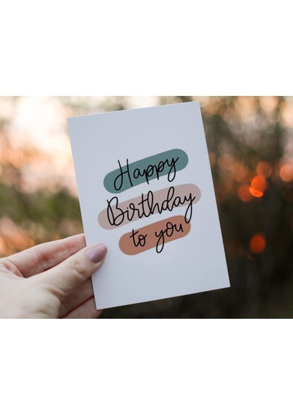 Doğum Günü Tebrik Kartı Happy Birthday