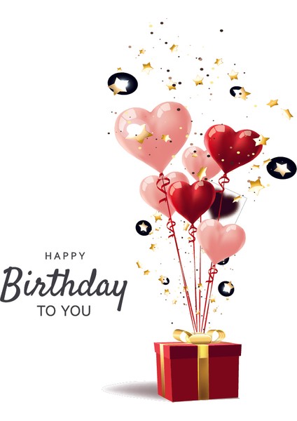 Doğum Günü Tebrik Kartı Happy Birthday