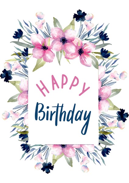 Doğum Günü Tebrik Kartı Happy Birthday