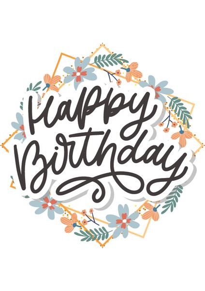 Doğum Günü Tebrik Kartı Happy Birthday